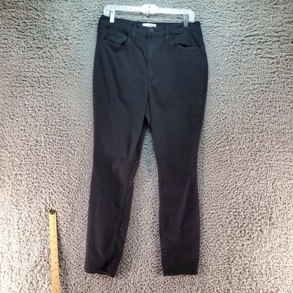 Universal Thread Jeans Womens 12 Black High Rise Skinny Denim - Picture 1 of 7
